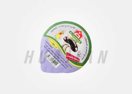 با ساختار PET AL HSL یا PET aL PE Sealing For Sauce Lidding Foil