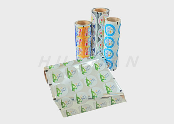 درب بطری پلاستیکی چاپ شده بطری ماست فویل آلومینیومی جام بطری